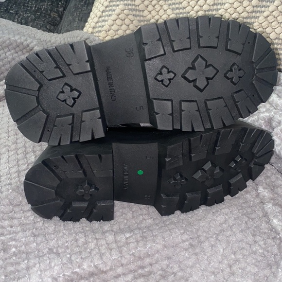 NWOT Asos Chunky Black Platform Mid-Thigh Combat Boots Size 7 - Picture 7 of 8